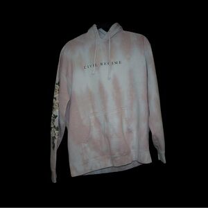 Civil Regime Men's Pink Tie-Dye Crewneck Hoodie